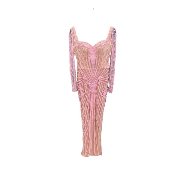 Albina Dyla Blush Gown